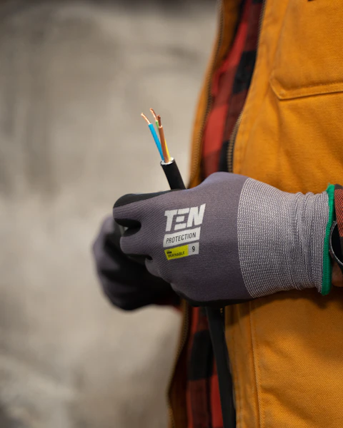 Electrician at work